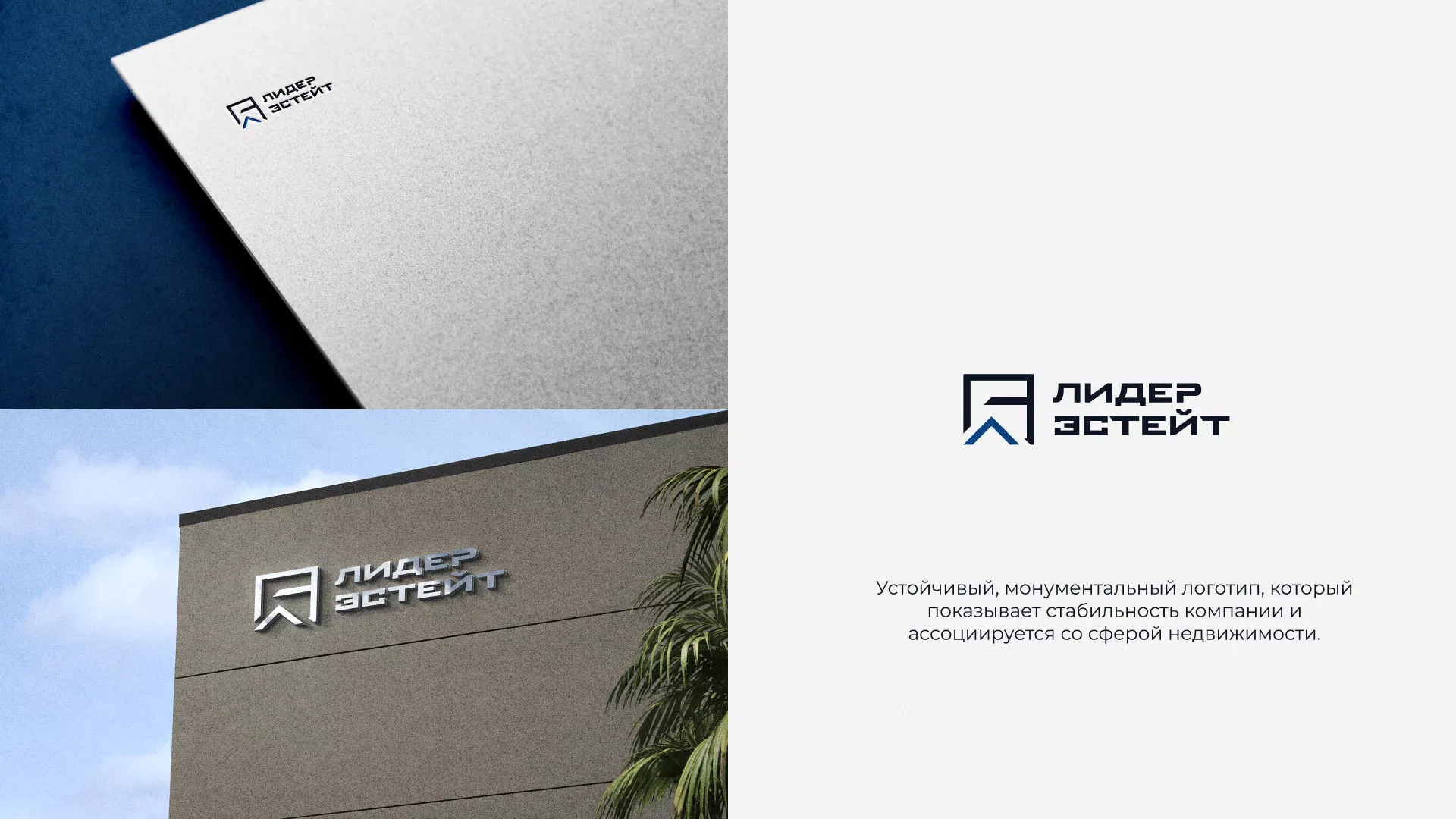 Разработка логотипа агентства недвижимости «Лидер Эстейт» в Торопце